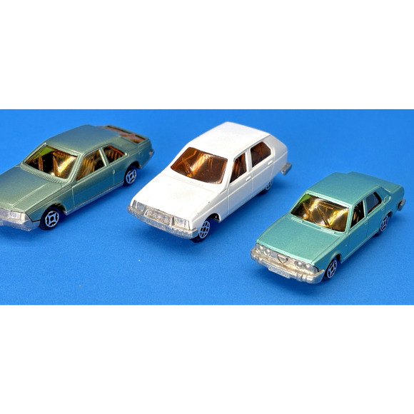 Vtg Diecast Toy Cars 3 NOREV Minijet France Citroen Visa,Alfa 6,Renault Fuego - Picture 1 of 16